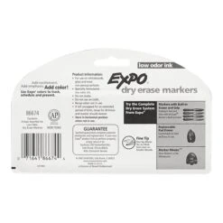 Expo Low Odor Dry Erase Markers, Fine Tip, Assorted, 4/Pack (86674) -Office Supply Shop sp44344026 sc7