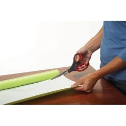 Scotch™ Precision 8" Stainless Steel, Multi-Purpose Heavy Duty Scissors, Sharp Tip, Red/Dark Gray (1448) -Office Supply Shop sp44705910 sc7