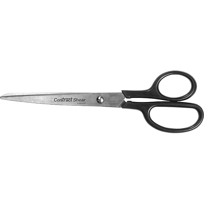 Westcott Contract 8" Stainless Steel Scissors, Pointed Tip, Black (10572) Westcott Contract 8" Stainless Steel Scissors, Pointed Tip, Black (10572) -Office Supply Shop sp44844758 sc7