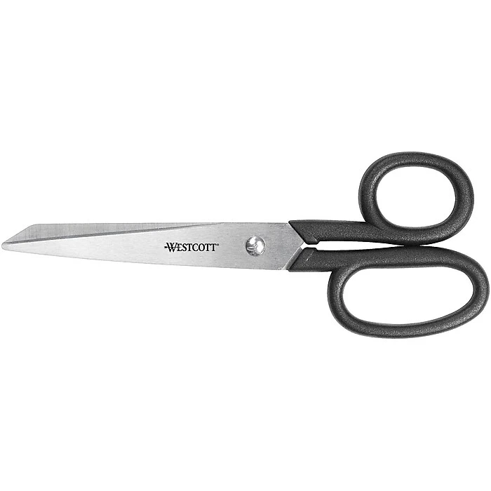 Westcott® All Purpose Kleencut® 7" Stainless Steel Scissors, Pointed Tip, Black (19017) Westcott® All Purpose Kleencut® 7" Stainless Steel Scissors, Pointed Tip, Black (19017) -Office Supply Shop sp44844813 sc7