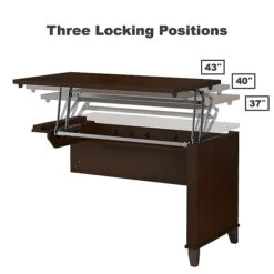 Bush Furniture Somerset 72W 3 Position Sit To Stand L Shaped Desk, Mocha Cherry (SET014MR) 2 Bush Furniture Somerset 72W 3 Position Sit To Stand L Shaped Desk, Mocha Cherry (SET014MR) -Office Supply Shop sp45060485 sc7