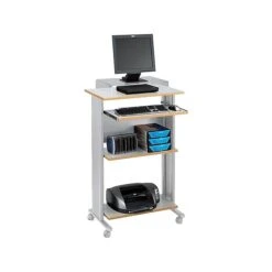 Safco Muv 30"W Fixed-Height Desk, Steel/Laminate (1923GR) -Office Supply Shop sp45447742 sc7