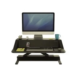 Fellowes Lotus 33" Standing Desk Converter, Black (0007901) -Office Supply Shop sp46036786 sc7