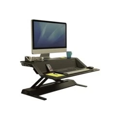 Fellowes Lotus 33" Standing Desk Converter, Black (0007901) -Office Supply Shop sp46036787 sc7