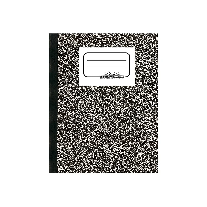 National Brand Xtreme Composition Notebook, 7.87" x 10", 80 College Sheets, Marble Black (43461) National Brand Xtreme Composition Notebook, 7.87" X 10", 80 College Sheets, Marble Black (43461) -Office Supply Shop sp46038772 sc7