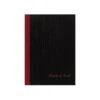 Oxford Black N' Red Professional Notebook, 5.8" X 8.3", 96 Sheets, Black (E66857)