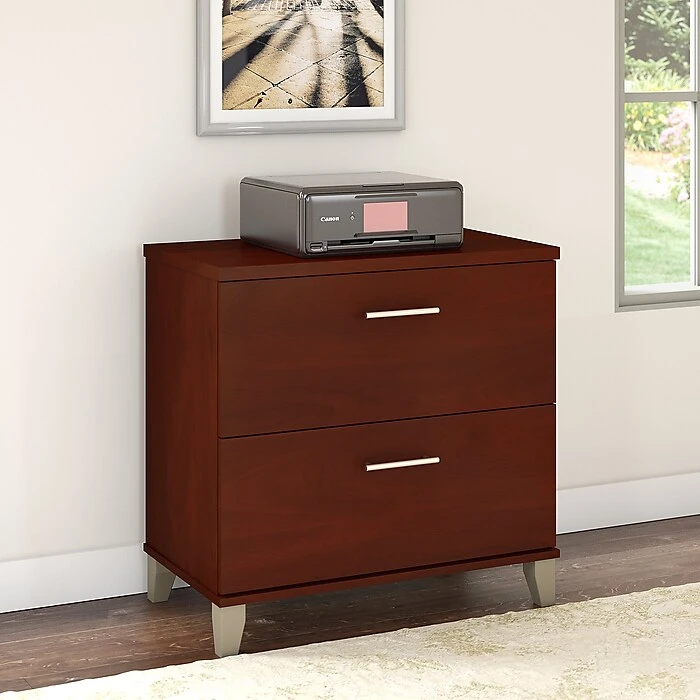 Bush Furniture Somerset Lateral File Cabinet, Hansen Cherry (WC81780) Bush Furniture Somerset Lateral File Cabinet, Hansen Cherry (WC81780) -Office Supply Shop sp46632697 sc7
