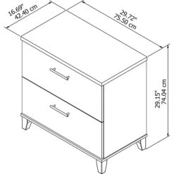 Bush Furniture Somerset Lateral File Cabinet, Hansen Cherry (WC81780) 4 Bush Furniture Somerset Lateral File Cabinet, Hansen Cherry (WC81780) -Office Supply Shop sp46632698 sc7