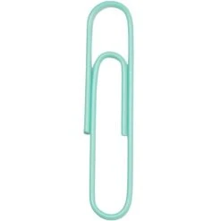 JAM Paper Jumbo Paper Clips, Teal, 3 Packs Of 75 (21832065B) -Office Supply Shop sp4798222 sc7