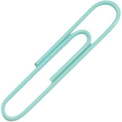 JAM Paper Jumbo Paper Clips, Teal, 3 Packs Of 75 (21832065B) -Office Supply Shop sp4798223 sc7