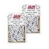 JAM Paper Wood Clip Small Wood Clothespins, White, 2 Packs Of 50 (2230717360A)