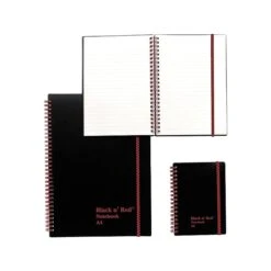 Oxford Black N' Red 1-Subject Professional Notebook, 8.5" X 11", Wide Ruled, 70 Sheets, Black (K66652) -Office Supply Shop sp50987641 sc7
