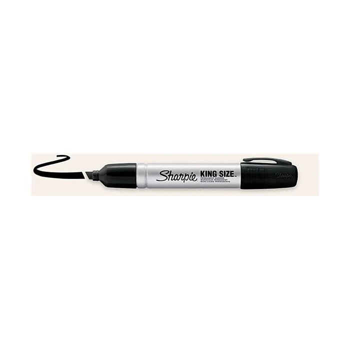 Sharpie Pro King Size Permanent Marker, Chisel Tip, Black Ink, Dozen (15001) Sharpie Pro King Size Permanent Marker, Chisel Tip, Black Ink, Dozen (15001) -Office Supply Shop sp54962437 sc7