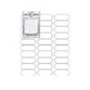 1" X 2.63" Matte White Mailing Labels, Decorative Edge, 150/Pack