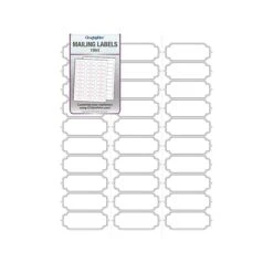 1" X 2.63" Matte White Mailing Labels, Decorative Edge, 150/Pack