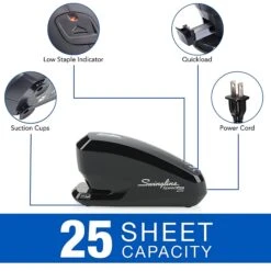 Swingline Speed Pro™ Electric Stapler Value Pack (Premium Staples & Staple Remover Included), 25 Sheet Capacity, Black (42140) 2 Swingline Speed Pro™ Electric Stapler Value Pack (Premium Staples & Staple Remover Included), 25 Sheet Capacity, Black (42140) -Office Supply Shop sp56867798 sc7