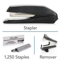 Swingline® Standard Stapler Value Pack (Premium Staples & Remover Included), 15 Sheet Capacity, Black (54567) -Office Supply Shop sp56867942 sc7