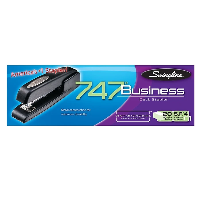Swingline 747 Desktop Stapler, 25 Sheet Capacity, Black (74741) Swingline 747 Desktop Stapler, 25 Sheet Capacity, Black (74741) -Office Supply Shop sp56867956 sc7