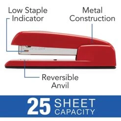 Swingline® 747® Business Stapler, 25 Sheet Capacity, Rio Red (74736) 6 Swingline® 747® Business Stapler, 25 Sheet Capacity, Rio Red (74736) -Office Supply Shop sp56868010 sc7