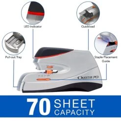 Swingline® Optima® Electric Stapler, 70 Sheet Capacity, Silver (48210) -Office Supply Shop sp56868041 sc7