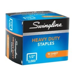Swingline® Heavy Duty Staples, 1/2" Length, 5,000/Box (79392) -Office Supply Shop sp56871045 sc7
