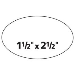 Avery Easy Peel Oval ID Labels, Sure Feed Technology, Print To The Edge, Permanent Adhesive, 1-1/2” X 2-1/2”, 270/Pack (6583) -Office Supply Shop sp57017063 sc7
