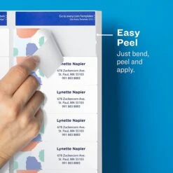 Avery Easy Peel Inkjet Address Labels, 1-1/3" X 4", Clear, 14 Labels/Sheet, 25 Sheets/Pack, 350 Labels/Pack (8662) 2 Avery Easy Peel Inkjet Address Labels, 1-1/3" X 4", Clear, 14 Labels/Sheet, 25 Sheets/Pack, 350 Labels/Pack (8662) -Office Supply Shop sp57017506 sc7