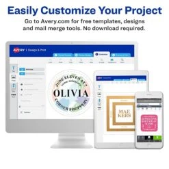 Avery TrueBlock Laser/Inkjet File Folder Labels, 2/3" X 3 7/16", Red, 1500 Labels Per Pack (5066) -Office Supply Shop sp57018036 sc7