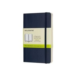 Moleskine Classic Professional Notebook, 3.5" X 5.5", Unruled, 96 Sheets, Sapphire Blue (854726)