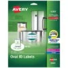 Avery Easy Peel Oval ID Labels, Sure Feed Technology, Print To The Edge, Permanent Adhesive, 1-1/2” X 2-1/2”, 270/Pack (6583)