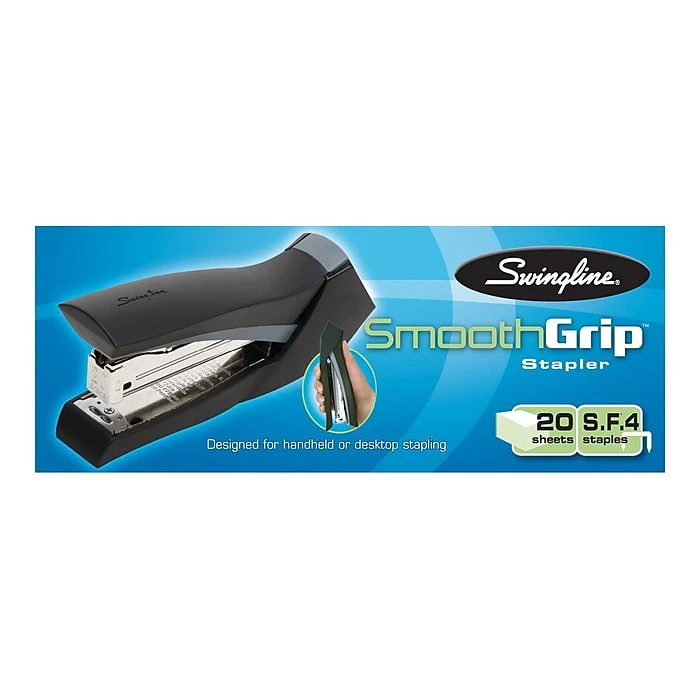 Swingline SmoothGrip Desktop Stapler, 20-Sheet Capacity, Assorted Colors (S7079414) Swingline SmoothGrip Desktop Stapler, 20-Sheet Capacity, Assorted Colors (S7079414) -Office Supply Shop sp59056021 sc7