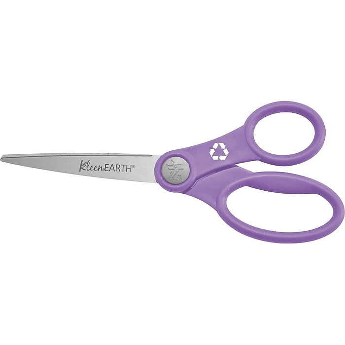 Westcott KleenEarth 8" Stainless Steel Standard Scissors, Assorted Colors, 2/Pack (14882) Westcott KleenEarth 8" Stainless Steel Standard Scissors, Assorted Colors, 2/Pack (14882) -Office Supply Shop sp61620531 sc7