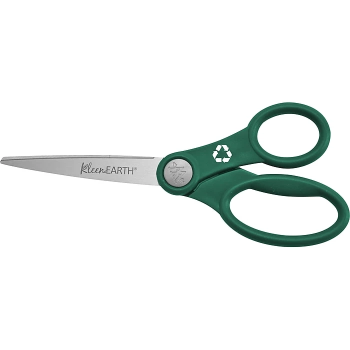 Westcott KleenEarth 8" Stainless Steel Standard Scissors, Assorted Colors, 2/Pack (14882) Westcott KleenEarth 8" Stainless Steel Standard Scissors, Assorted Colors, 2/Pack (14882) -Office Supply Shop sp61620532 sc7