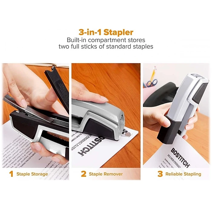 Bostitch Epic Desktop Stapler, 25 Sheet Capacity, Silver (B777R-SLV) Bostitch Epic Desktop Stapler, 25 Sheet Capacity, Silver (B777R-SLV) -Office Supply Shop sp63097361 sc7