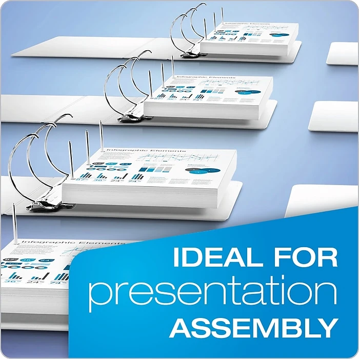 Cardinal ExpressLoad ClearVue 2" 3-Ring View Binder, White (CRD 49120) Cardinal ExpressLoad ClearVue 2" 3-Ring View Binder, White (CRD 49120) -Office Supply Shop sp64628121 sc7