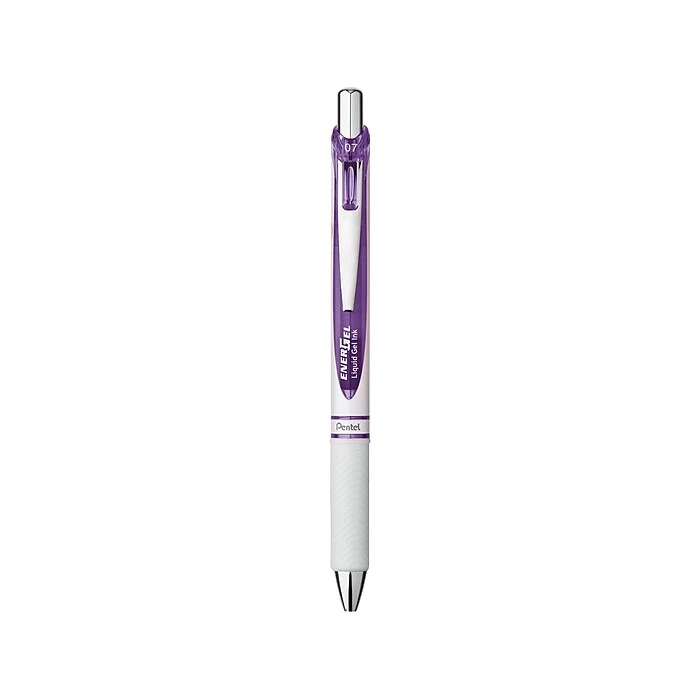 Pentel EnerGel Pearl Retractable Gel Pen, Medium Point, Violet Ink (BL77PW-V) Pentel EnerGel Pearl Retractable Gel Pen, Medium Point, Violet Ink (BL77PW-V) -Office Supply Shop sp69181450 sc7