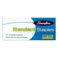 Swingline Standard Staples, 1/4" Leg Length, 5,000 Staples/Box, 100 Boxes/Carton (35108CT) -Office Supply Shop sp69764707 sc7