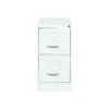 Global 2500 Series 2-Drawer Vertical File Cabinet, Locking, Letter, White Finish, 25" (TD25201DWT)