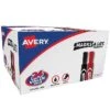 Avery Marks-A-Lot Desk-Style Permanent Markers, Chisel Tip, Assorted, 24/Pack (98187)