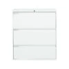 Global 9300 Plus Series 3-Drawer Lateral File Cabinet, Locking, Letter/Legal, Designer White, 36" (TD9336P3F1HDWT)
