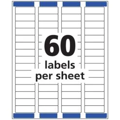 Avery Easy Peel Inkjet Return Address Labels, 2/3" X 1-3/4", White, 60 Labels/Sheet, 10 Sheets/Pack, 600 Labels/Pack (18695) -Office Supply Shop sp75155726 sc7
