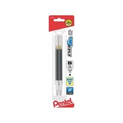 Pentel EnerGel Gel-Ink Pen Refill, Bold Tip, Black Ink, 2/Pack (LR10BP2A)