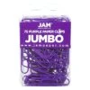 JAM Paper Jumbo Paper Clips, Purple, 75/Pack (42186879)