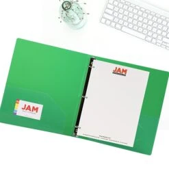 JAM Paper Designders 1" 3-Ring Flexible Poly Binders, Assorted, 4/Pack (751T1RBORCL) -Office Supply Shop sp82108690 sc7