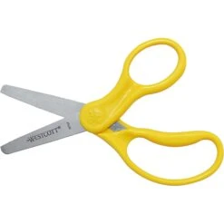 Westcott® School 5" Stainless Steel Kid's Scissors, Blunt Tip, Assorted Colors, 6/Pack (16454) -Office Supply Shop sp83311288 sc7