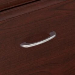 Bush Furniture Cabot 36"-42"H 3 Position Sit To Stand Corner Bookshelf Desk With Lateral File Cabinet, Harvest Cherry(CAB056HVC) -Office Supply Shop sp85005940 sc7