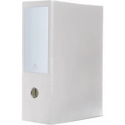 Bindertek Premium One-Touch Standard 4" 3-Ring Legal Binder, White (3LGLXLN-WH)