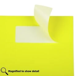 JAM Paper® Address Labels, 1 1/3" X 4", Neon Yellow, 14 Labels/Sheet, 9 Sheets/Pack, 126 Labels/Pack (359329614) -Office Supply Shop sp87119448 sc7