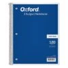 Oxford 3-Subject Notebook, 8" X 10 1/2", Wide Ruled, 120 Sheets, Assorted Colors (65012)