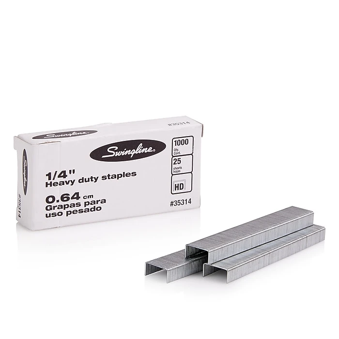 Swingline® Standard Staples, 1/4" Length, 210 Per Strip, 5,000/Per Box, 5/Box (35101S) Swingline® Standard Staples, 1/4" Length, 210 Per Strip, 5,000/Per Box, 5/Box (35101S) -Office Supply Shop sp91090089 sc7